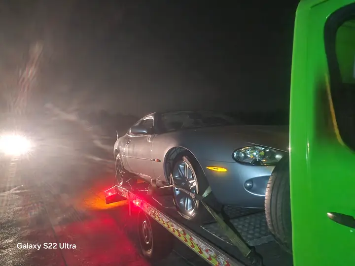 Jaguar XK, loaded in the dark